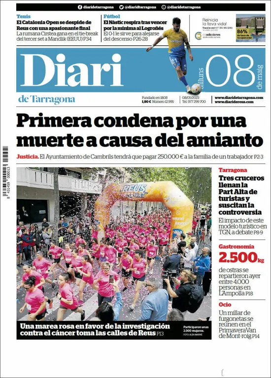 Consulta les portades dels diaris d'aquest 8 de maig