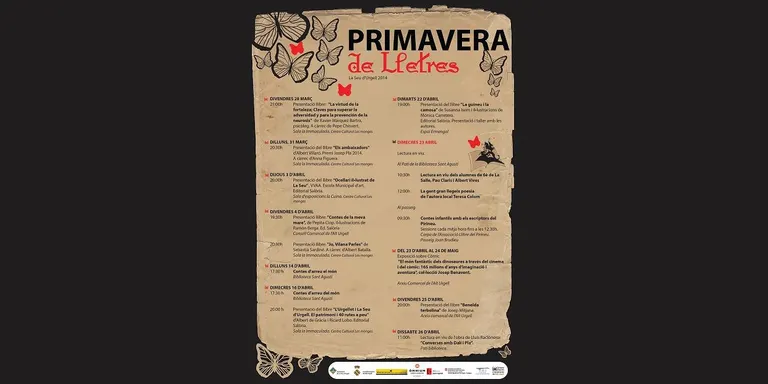 La Seu ja té enllestit el programa cultural 'Primavera de Lletres'
