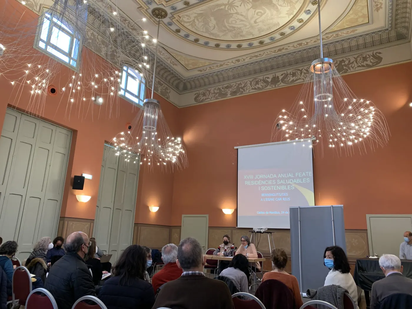 Representants de residències de gent gran d'arreu del país debaten a Caldes com fer els centres més sostenibles i saludables