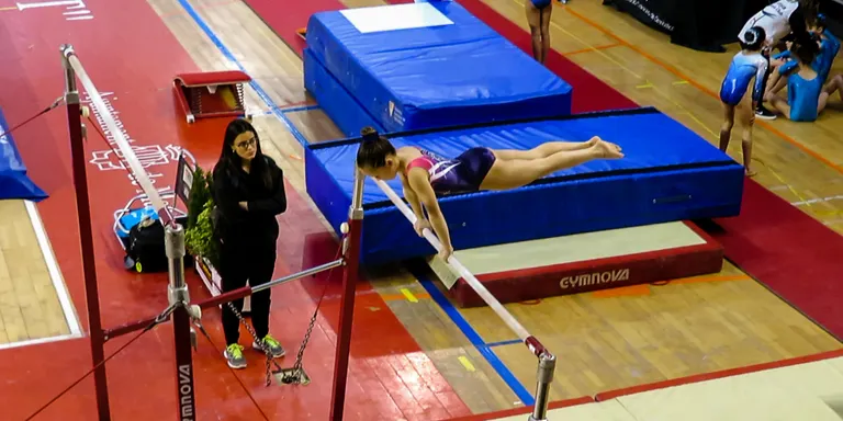 La gimnasta pinedenca Elsa Rosado fa una bona actuació a la 2a fase de la Copa Catalana de GAF