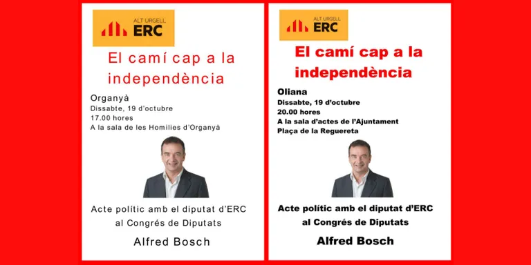Alfred Bosch parla del camí cap a la independència a Oliana i Organyà