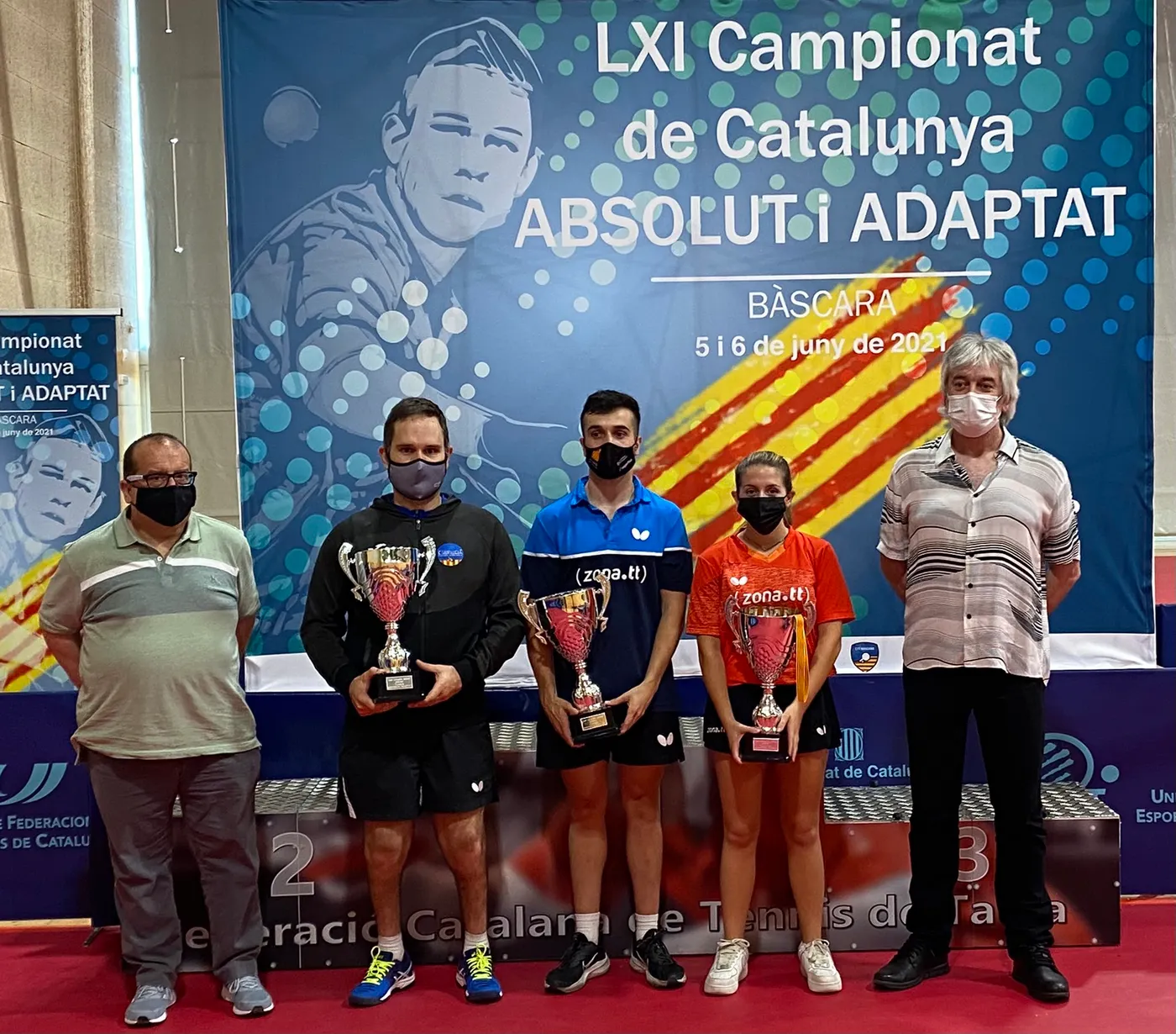 El CER l’Escala i el Girbau Vic guanyen el campionat català de Tenis Taula