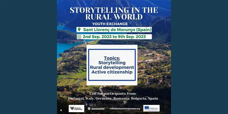 Deixant Empremta organitza un intercanvi juvenil internacional sobre storytelling a Sant Llorenç