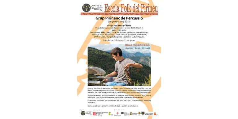 Grup Pirinenc de Percussió a l'Escola Folk del Pirineu