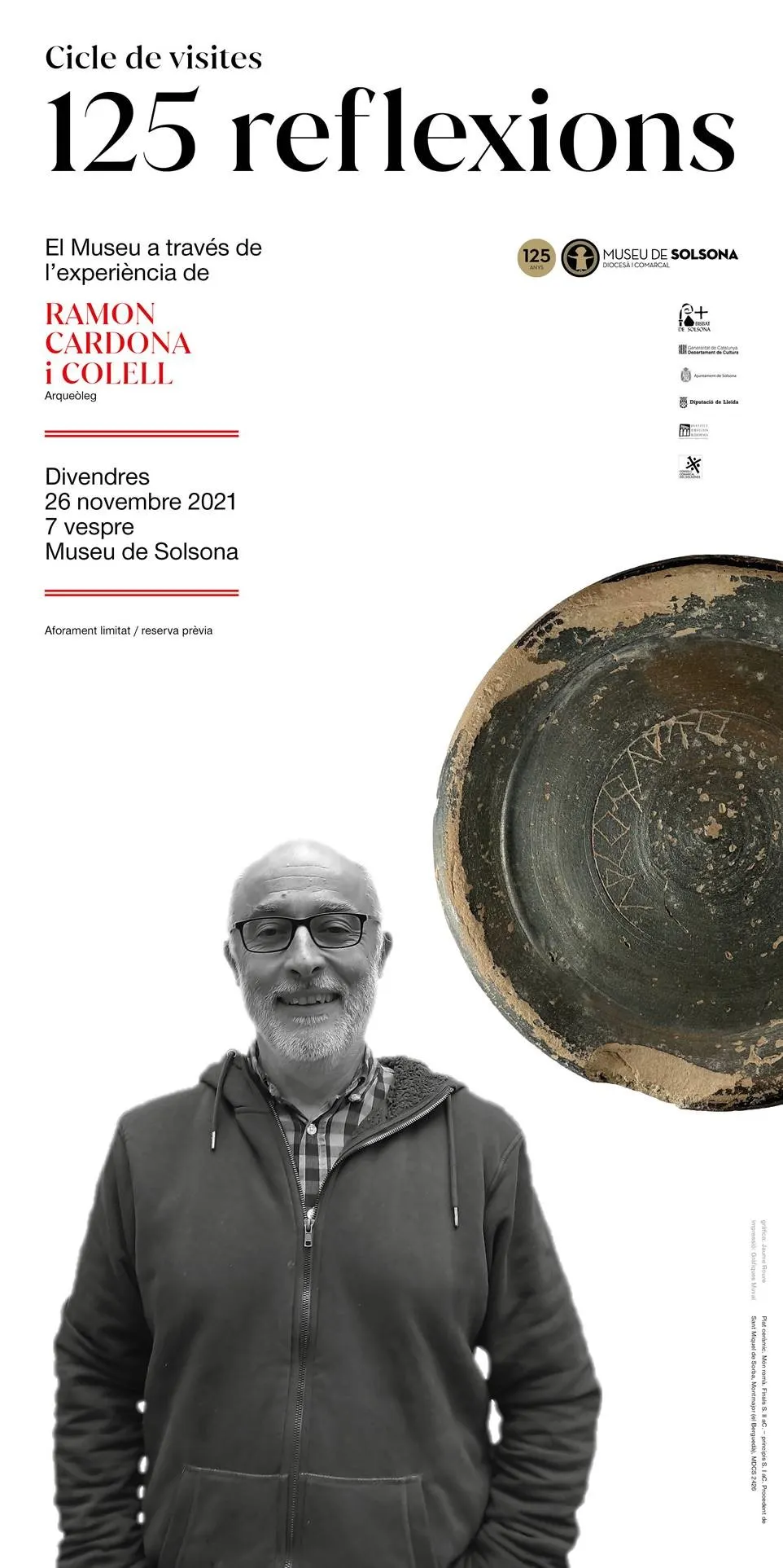 Ramon Cardona guiarà la penúltima visita al Museu del cicle "125 reflexions"
