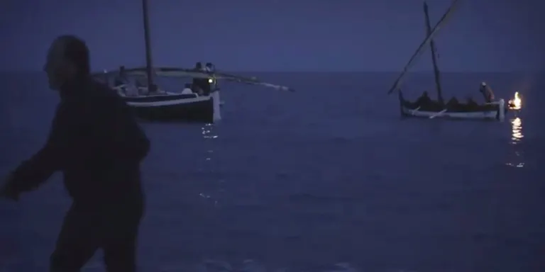 El Mamelló participa en la filmació d'un documental que recrea la 'pesca a l'encesa'