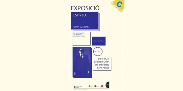 La Biblioteca de Sant Agustí presenta una exposició sobre Salvador Espriu
