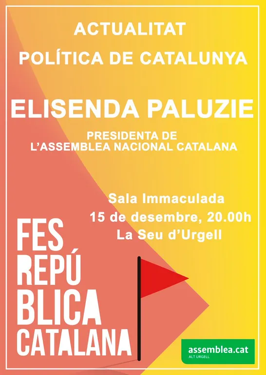 Elisenda Paluzie analitzarà l'actualitat política a la Seu