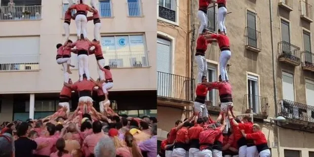 Les dues colles dels Xiquets de Valls roden la gamma alta de 8
