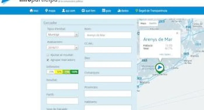 A nivell comarcal, el web municipal d’Arenys de Mar ocupa el tercer lloc en transparència (foto: