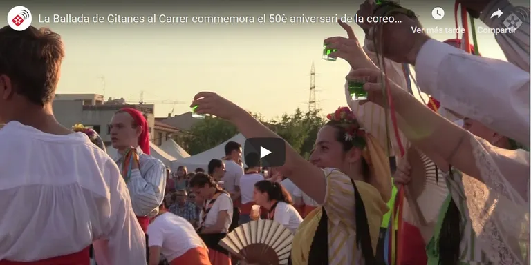 La Ballada de Gitanes al Carrer commemora el 50è aniversari de la coreografia d'Albert Sans