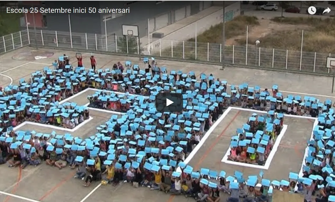 Tret de sortida al 50è aniversari de l'Escola 25 de Setembre