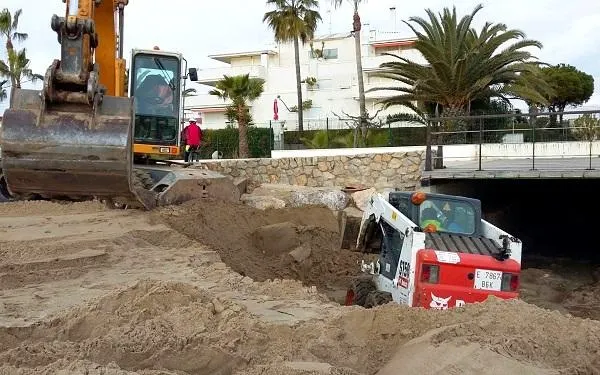 El canal de la rasa d’Altafulla torna a la normalitat, després de la llevantada