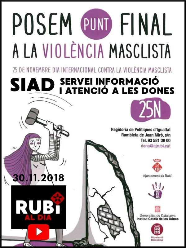 25 de Novembre - DIA INTERNACIONAL CONTRA LA VIOLÈNCIA MASCLISTA