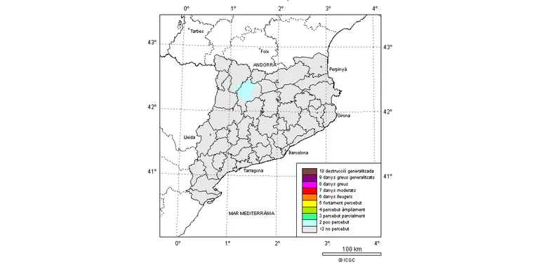 Nou terratrèmol a l’Alt Urgell de 2,9 a l'escala de Richter