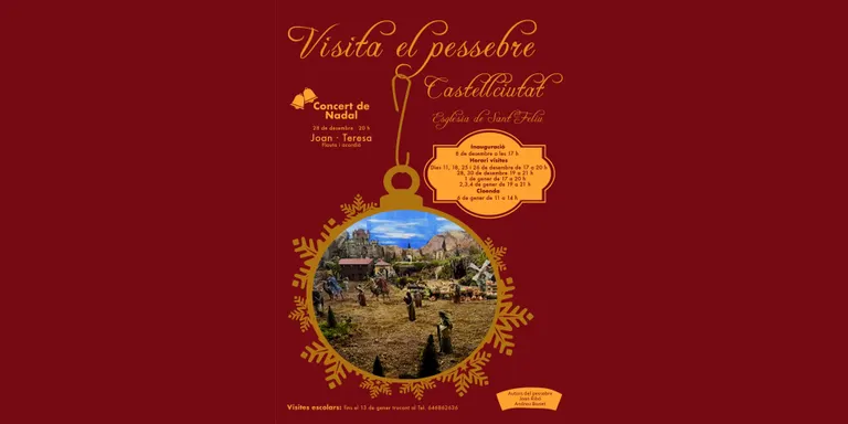 L'església de Sant Feliu de Castellciutat acull un pessebre monumental