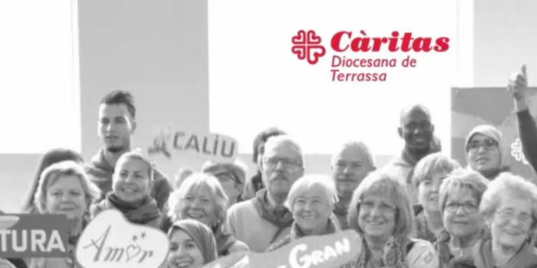 Fem Memòria 2018 de Càrites Rubí amb les resaponsables Mercè Moras i Sagrario Palomino