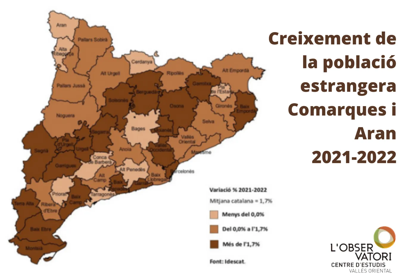 Caldes és el municipi del Vallès Oriental que va rebre més població immigrant durant el 2022