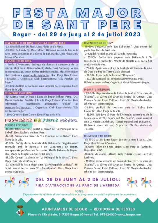 Festa Major de Sant Pere!