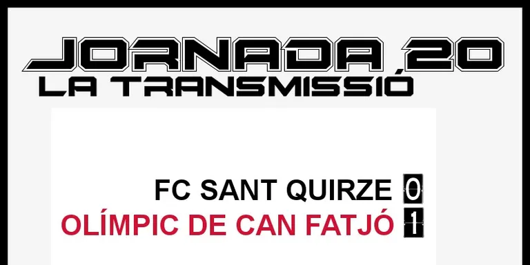 A PEU DE CAMP - JORNADA 20 dissabte