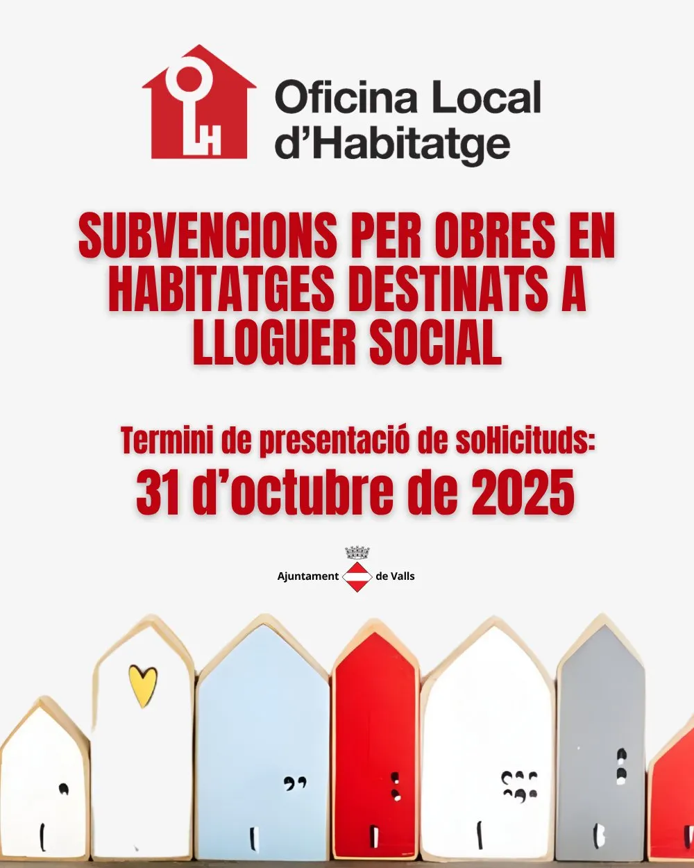 Línia d’ajuts per mobilitzar habitatges buits i destinar-los a lloguer social