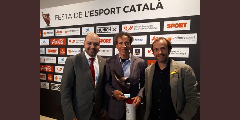 Reconeixement a Òscar Cadiach a la Nit de l'Esport Català