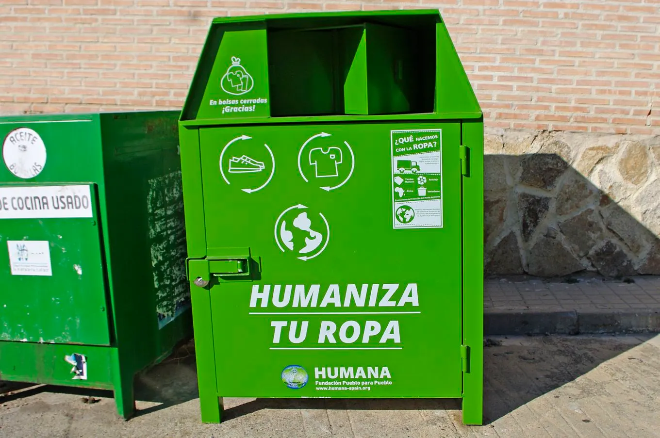 Humana recull 80 tones de roba usada el 2018 i dóna 35 bons d’ajuda social a l’Ajuntament