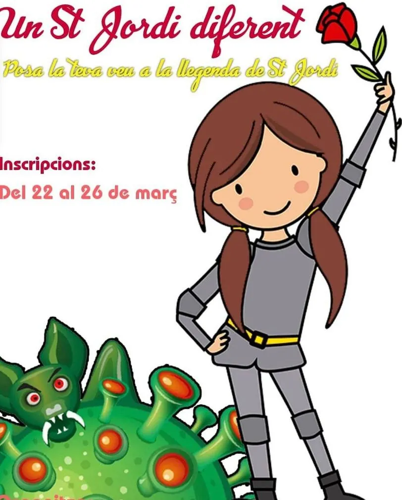 Un Sant Jordi Diferent amb l'AMPA de l'Escola Teresa Bergadà d'Alguaire
