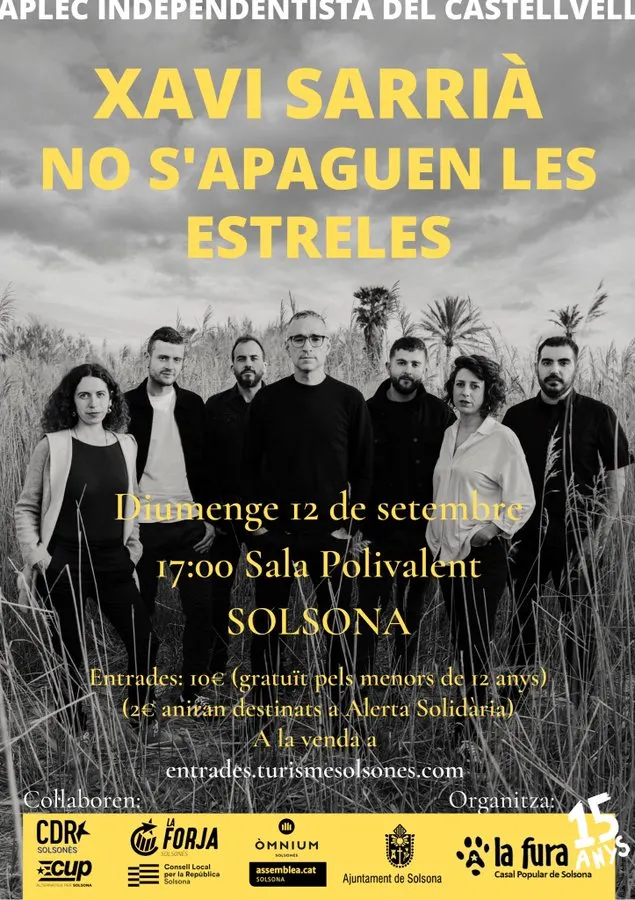 La Fura porta l'espectacle de Xavi Sarrià "No s'apaguen les estreles" per l'Aplec Independentista del Castellvell