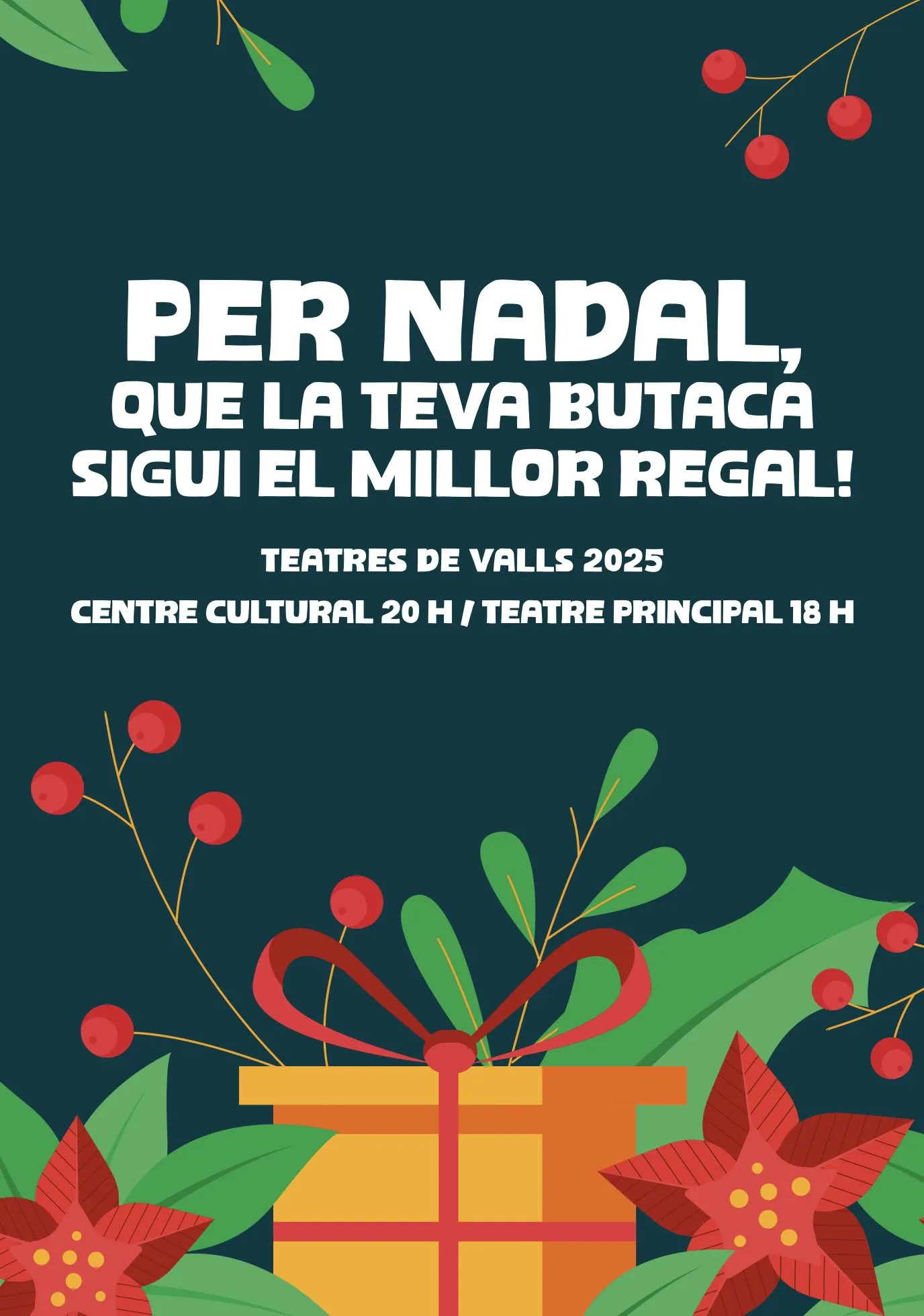 Els Teatres de Valls presenten els espectacles en abonament de la temporada d’hivern