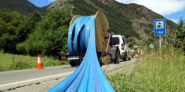 El 90% de la població del Pallars Sobirà quedarà coberta amb la xarxa de fibra òptica de la Generalitat