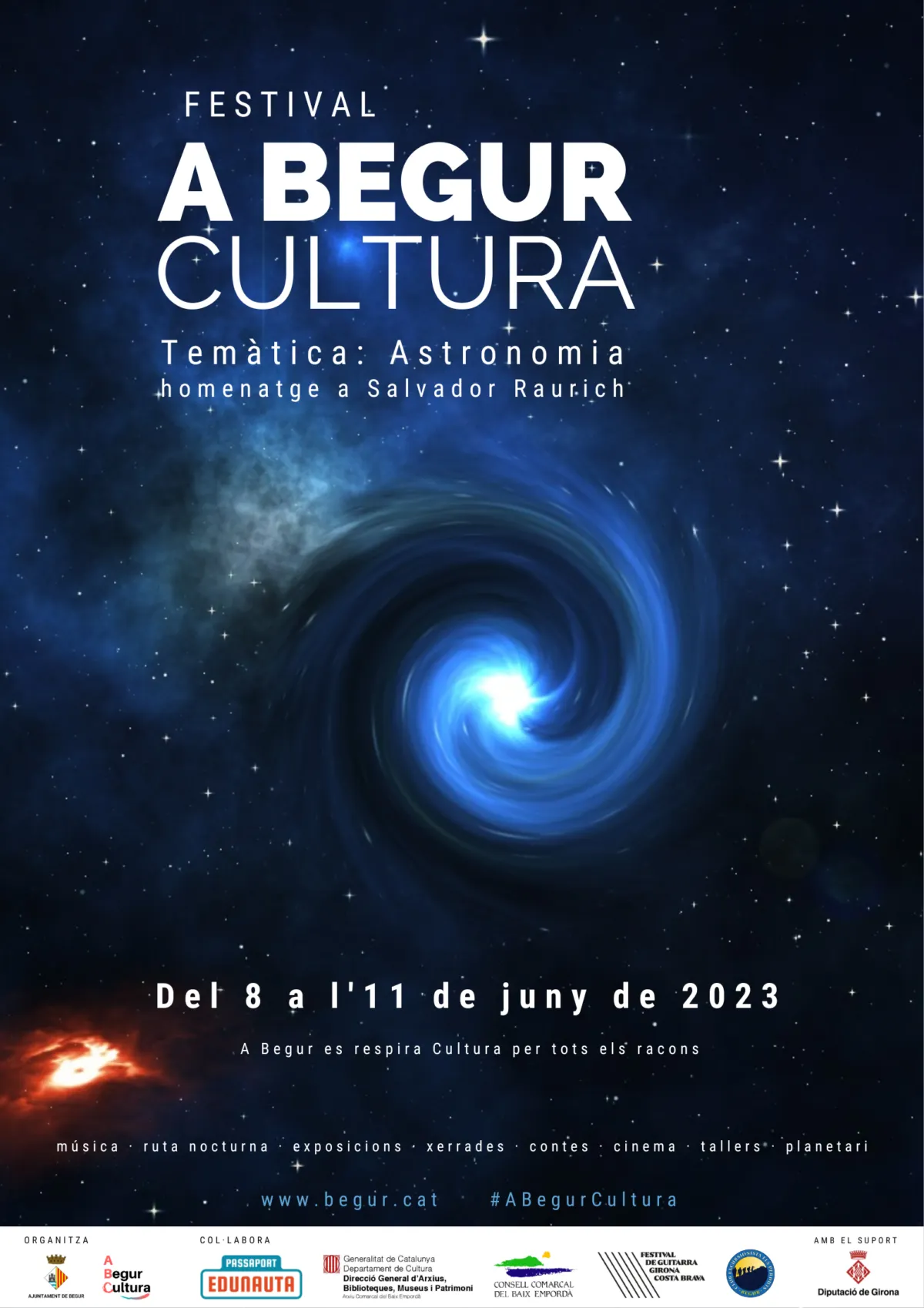Del 8 a l’11 de juny, segona edició del festival “A Begur Cultura”.