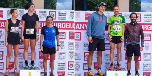 Iolanda López i Jordi Gallego, líders del Cadí Circuit Fer després de l'Escanyabocs