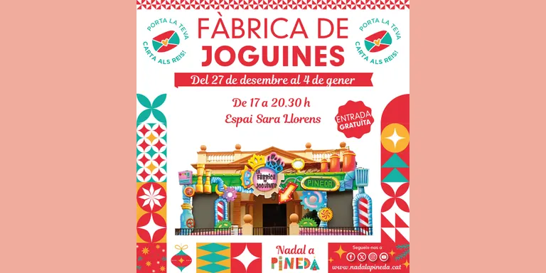La Fàbrica de Joguines obre les portes a Pineda des d'aquesta tarda fins el 4 de gener