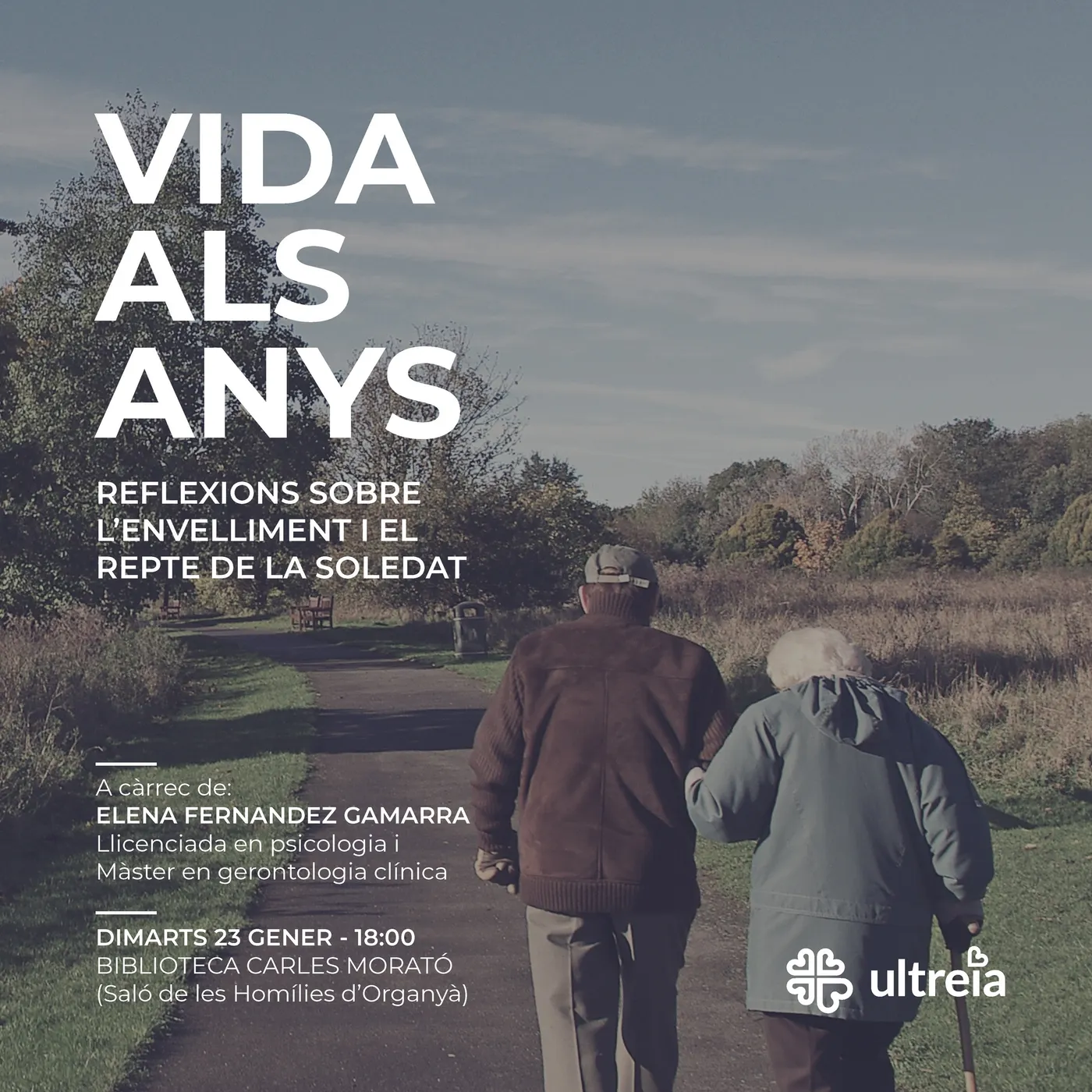 <strong>Càritas Arxiprestal organitza una xerrada per convidar la ciutadania a reflexionar sobre l'envelliment i el repte de la soledat</strong>