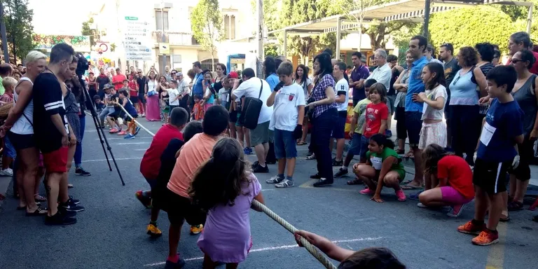 L'estirada de corda, un clàssic de la Festa Major