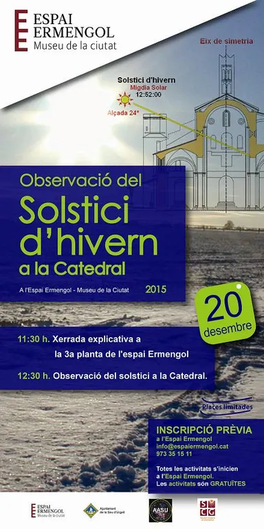 Observació del solstici d'hivern a la Catedral de la Seu