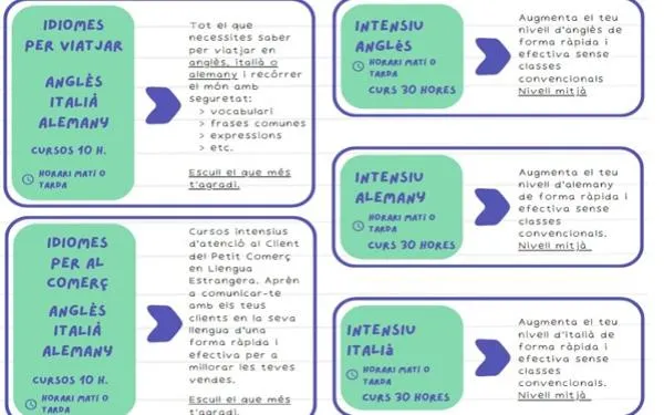Aquest diumenge finalitza el termini per inscriure's als cursos d'idiomes d'estiu a l'Escola d'Adults