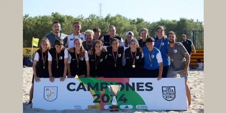 La futbolista Xènia Casadó es proclama campiona de Catalunya en categoria Juvenil amb el Black Wolf BS (4-3)