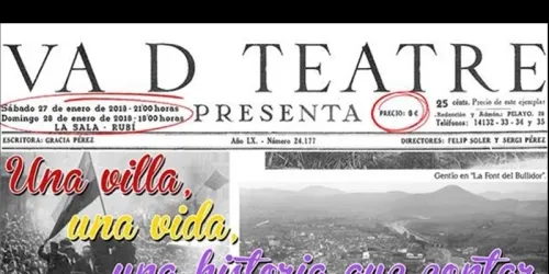 Una villa, una vida, una historia que contar arriba al teatre