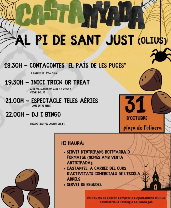 El Pi de Sant Just acull una nova castanyada popular