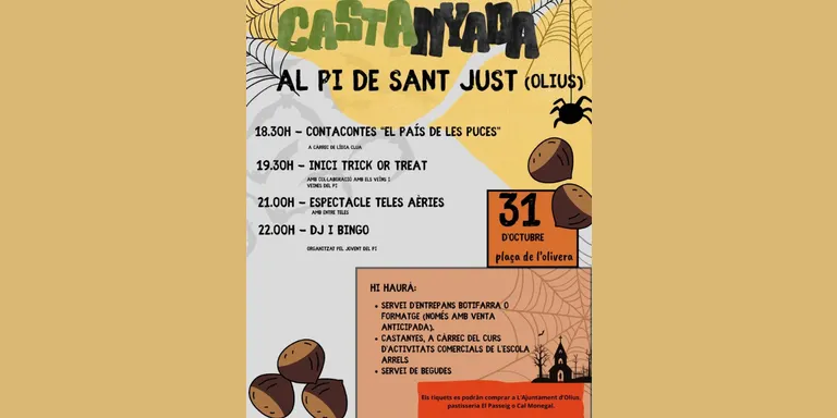 El Pi de Sant Just acull una nova castanyada popular