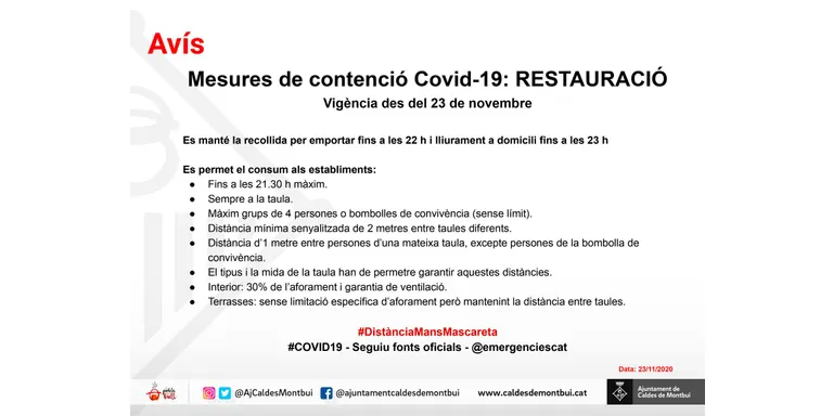 Bars i restaurants reobren a Caldes en el primer dia de desescalada
