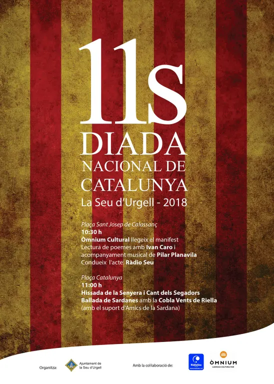 La Seu d’Urgell commemora la Diada Nacional de Catalunya