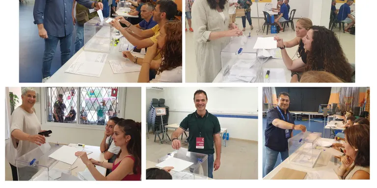 Crida dels partits a votar en les Eleccions Europees d'avui