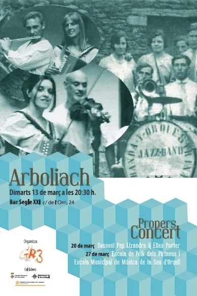 Arboliach actua en el 3r Cicle de Cantautors i Música Folk de la Seu