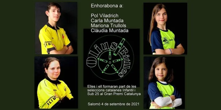 Quatre joves de l'Olius Bitlles són cridats per la selecció de la Federació Catalana de Bitlles