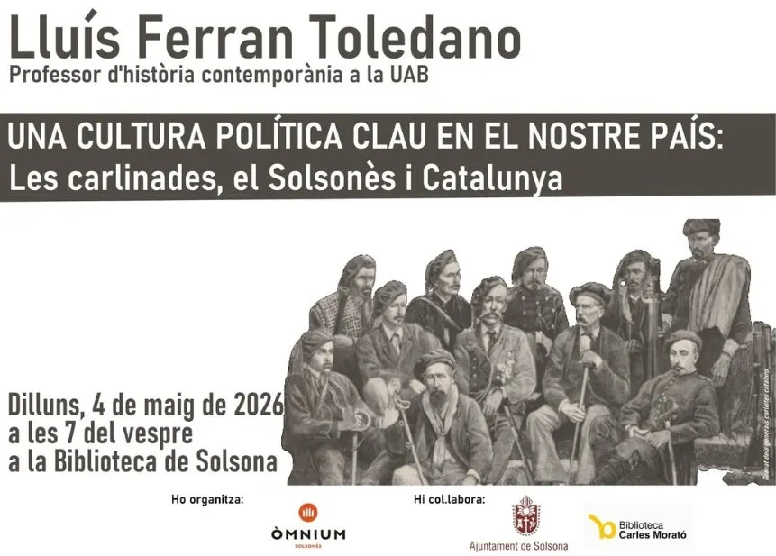 Òmnium Solsonès organitza una xerrada sobre les carlinades, el Solsonès i Catalunya