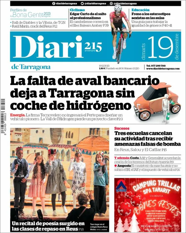 Cop d'ull als diaris d'aquest dimarts 19 de desembre