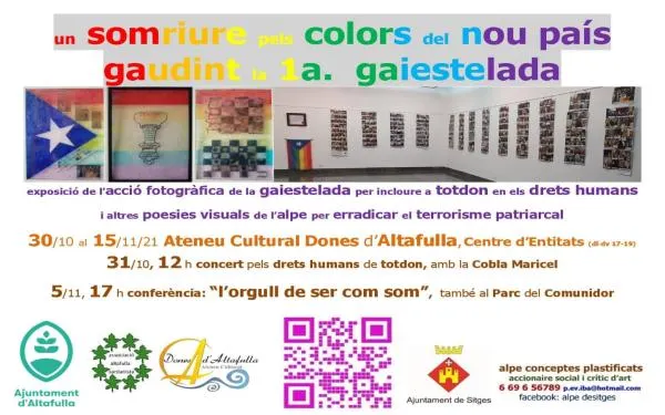 Les llibertats del país i les del col·lectiu LGTBI s'uneixen en una iniciativa artística que arriba aquest cap de setmana a Altafulla